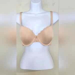 La Mystere Bra Women's Size 36D Nude Lace Underwire